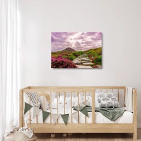Sklenený obraz krajiny (70x50 cm)