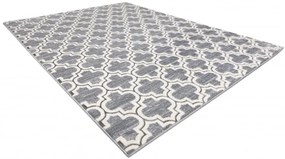 Koberec CORE W6764 Koniczyna marokánska Trellis - sivý / krém