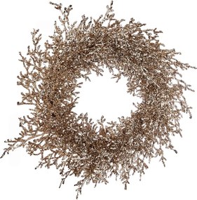 FLORISTA Veniec trblietavý čečinou 60 cm - zlatá