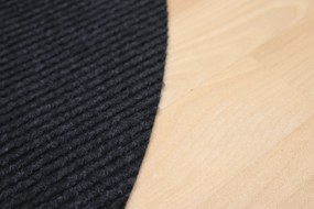 Vopi koberce Kusový koberec Quick step antracit kruh - 160x160 (priemer) kruh cm