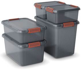 KIS K Latch Box S 14 l šedo-oranžový