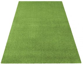 Jednofarebný koberec zelenej farby Šírka: 200 cm | Dĺžka: 300 cm