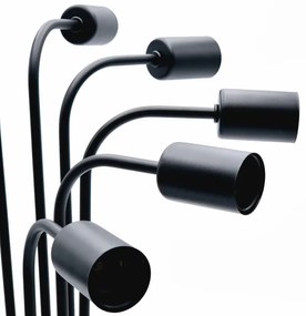 Prisadený luster TRINITY 10xE27/15W/230V čierna