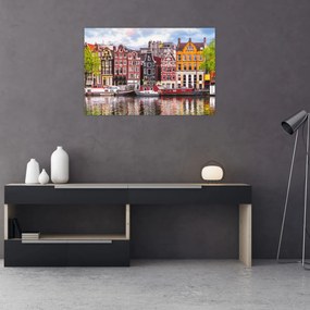 Obraz - Amsterdam, tanečné domy (90x60 cm)
