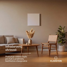 Klarstein Wonderwall 360 Smart, infračervený ohrievač, 60 x 60 cm, 360 W, týždenný časovač, IP24, biely