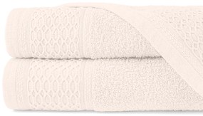 BAVLNENÉ UTERÁKY SOLANO SADA 1 KS 50X90 CM, 1 KS 70X140 CM KRÉMOVÁ