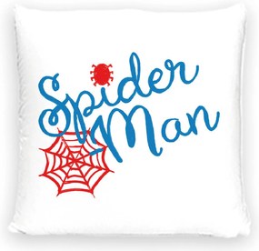 DETSKÁ DEKORAČNÁ OBLIEČKA NA VANKÚŠ SPIDERMAN 40X40 CM VZOROVANÁ