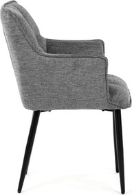Jedálenská stolička sivá DCH-J2139 GREY2
