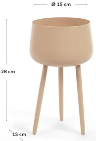 Kovový stojan na kvety ø 15 cm (výška 28 cm) Apia – Kave Home