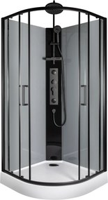 Novoterm Hydromasážny box NV-Wega 90x90 čierny