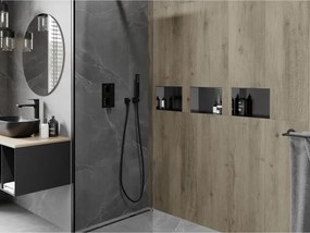 Mexen X-Wall-NR, polica na zapustenie bez príruby 30 x 20 cm, grafitová matná - 19E1302010