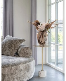 Kovový okrúhly odkladací stolík ø 41 cm Lecco – House Nordic