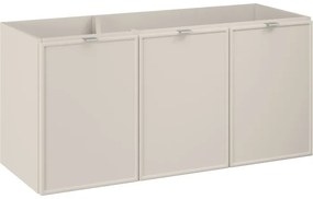 Závěsná skříňka Bella Cashmere s deskou 140 cm kašmírová/dub artisan