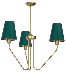 Luster na tyči VICTORIA 3xE27/60W/230V zelená