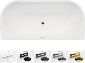 Besco Akrylátová obdĺžniková vaňa Vica Slim Plus 150x80, s prepadom BESCO-Typ výpuste: Alcaplast Click-Clack so štrbinovým prepadom, grafit, BESCO-Ro…
