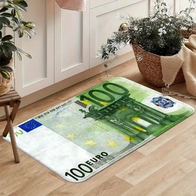 Protišmyková predložka Bankovka, 50x80, zelená, chodba / predsieň, Mujkoberec Original