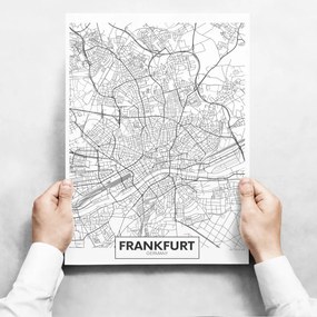 Obrazy na stenu - Map of Frankfurt
