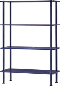 Modrý regál v dekore duba 80x127x35 cm Teidi – noo.ma