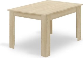 Jedálenský stôl NP Dub Sonoma, so štyrmi stoličkami WAT čierne / naturálne