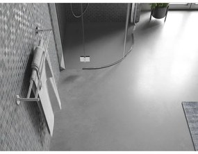 Mexen Bert, SMC štvrťkruhová sprchová vanička 90 x 90 cm, šedá, 4KR619090