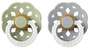 BIBS Boheme cumlíky, kaučuk NOČNÉ 2ks - veľkosť 1 - Sage Cloud