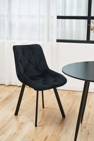 Set 2 ks. Jedálenských stoličiek Cajon (čierna). Vlastná spoľahlivá doprava až k Vám domov. 1117277