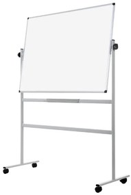 Bi-Office Mobilná otočná obojstranná biela popisovacia tabuľa, magnetická, 1200 x 900 mm
