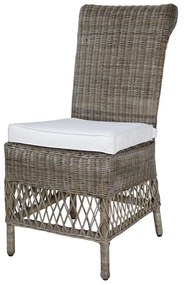 Prírodná ratanová stolička s výpletom Old French chair - 50*50*100 cm