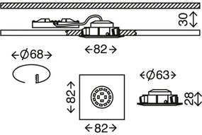 Briloner 7210-032 -SADA 3x LED Podhľadové svietidlo ATTACH LED/5W/230V IP23 chróm