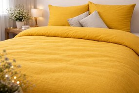 INTERMEDIC SK Posteľná obliečka Mušelín - horčicová 140x200/70x90 cm