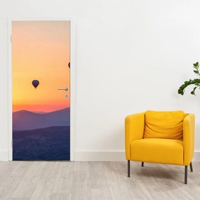 Fototapeta na dvere - Teplovzdušné balóny (95x205cm)