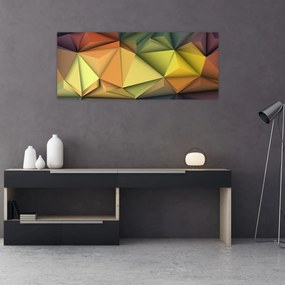 Obraz - Polygonálna 3D abstrakcia (120x50 cm)