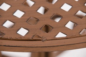 Kovový stôl GS13436802 - Hnedá antik