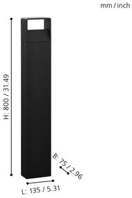 Eglo 98272 - LED Vonkajšia lampa DONINNI LED/5W/230V IP44
