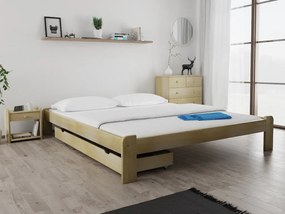 Posteľ Ada 180 x 200 cm, borovica Rošt: S latkovým roštom, Matrac: Bez matraca