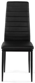 Noela Jedálenská stolička z umelej kože TINO čierna