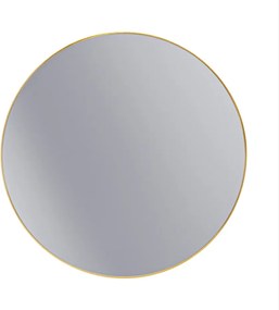 Erga Round, okrúhle zrkadlo 120cm, zlatý rám, ERG-V01-ROUND-1212-GD