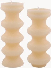 Ručne vyrobené sviečky Mura, 2 ks