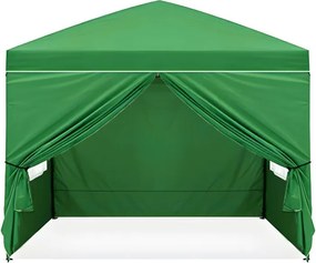 Záhradný stan so 4 stenami 3x3 m zelená