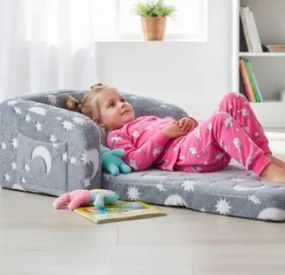 Detské polohovateľné kreslo svietiace v tme