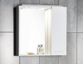 Aqualine Aqualine, ZOJA/KERAMIA FRESH STRIP galérka s LED osvetlením, 70x60x14cm, biela, 45025S
