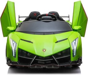 LEAN CARS Lamborghini Veneno batériové auto Zelená