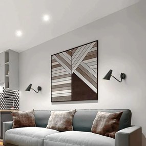 Toolight Toolight, nástenné svietidlo 1xE27 APP1139-1W, čierna-zlatá, OSW-14005