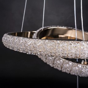 Toolight Toolight, stropné svietidlo 50cm, 160W, 4000K, 5000lm, G143-CP, zlatá, OSW-02613