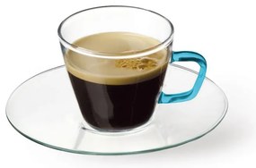 SIMAX PRESSO COLOUR POHÁR S PODŠÁLKOU 80ML SADA 4KS
