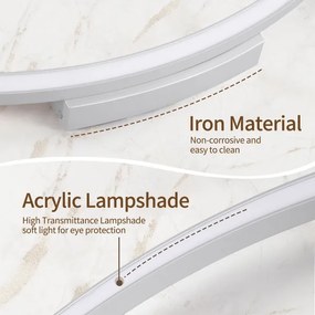 Brilagi - LED stmievateľné svietidlo PORTOFINO LED/60W/230V pr. 80 cm strieborné +DO