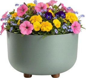 PLASTOVÝ KVETINÁČ TERRA 27X17 CM MÄTOVÁ