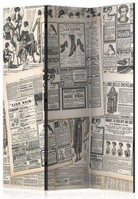 Artgeist Paraván - Vintage Newspapers [Room Dividers]