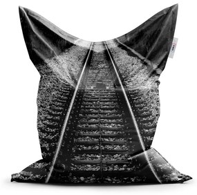 Sablio Sedací vak Koľajnice - 200x140 cm