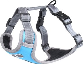 Beztlakový postroj pre psa ASTRO - modrý - rozmer M